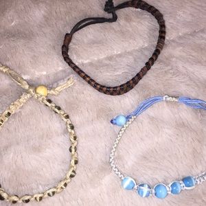Bundle of 3 rope bracelets